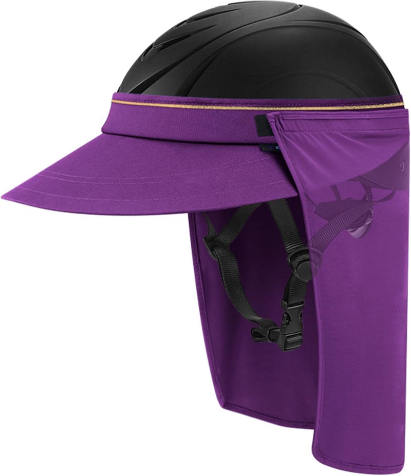 Tontron Horsriding Helmet Visor |Helmet Sunshade with Removable Neck Flap - Image 2